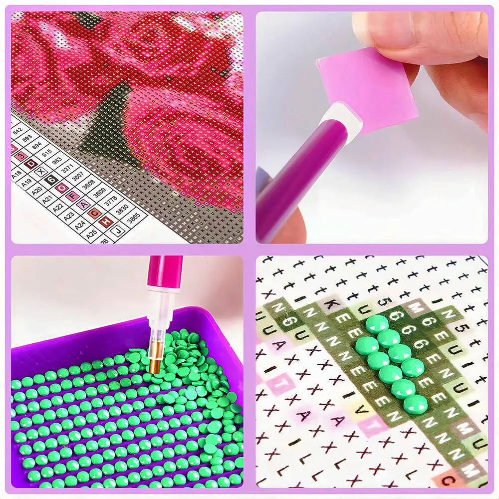 Cityscape Serenity 5D Full Square Diamond Art Kit - Paint by Numbers Kits for Adults