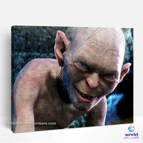 Gollum - The Tragic Creature of Middle-earth - Lord of the Rings - World Paint by Numbers™ Kits DIY