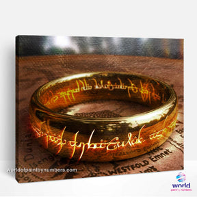 The One Ring to Rule Them All - The Precious - Lord of the Rings - World Paint by Numbers™ Kits DIY