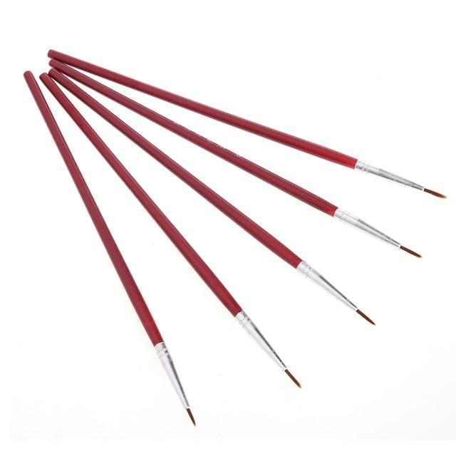 5Pcs Paint Brush Set - World Paint by Numbers™ Accessories