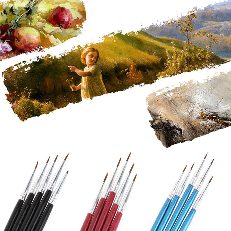 5Pcs Paint Brush Set - World Paint by Numbers™ Accessories