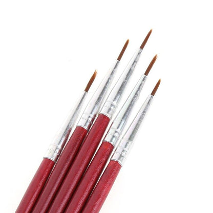 5Pcs Paint Brush Set - World Paint by Numbers™ Accessories