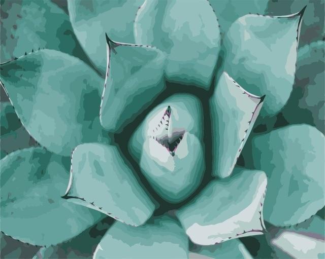 Agave - Leaf Collection - World Paint by Numbers™ Kits DIY