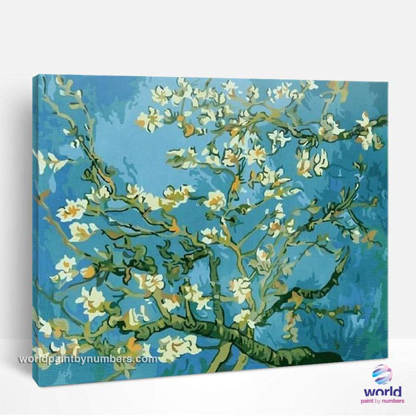 Almond Blossoms by Vincent Van Gogh - World Paint by Numbers™ Kits DIY