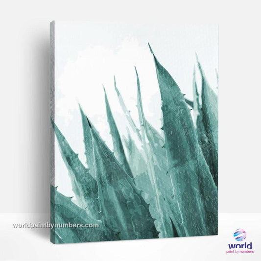 Aloe Vera - Leaf Collection - World Paint by Numbers™ Kits DIY