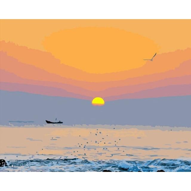 Amazing Sunset - World Paint by Numbers Kits DIY