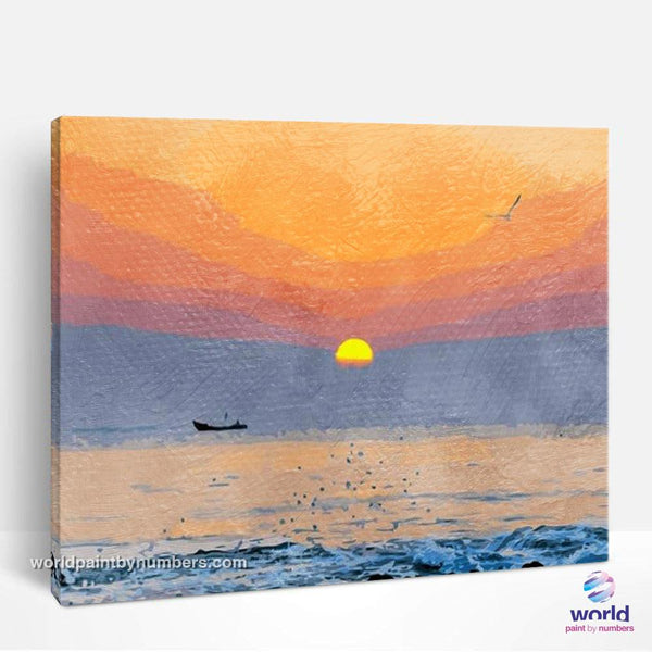 Amazing Sunset - World Paint by Numbers Kits DIY