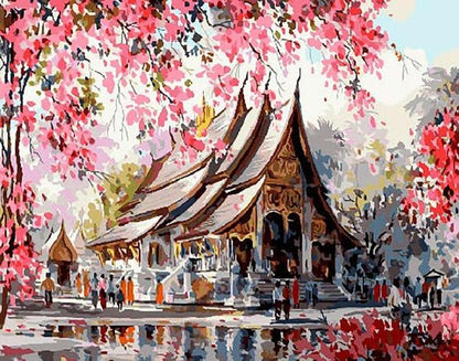 Asian Temple - World Paint by Numbers™ Kits DIY