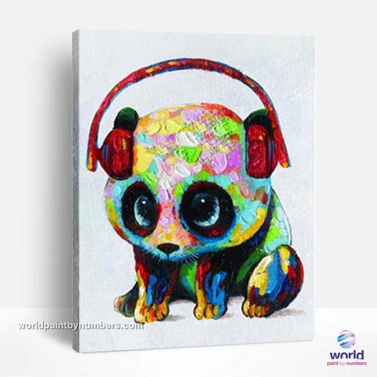 Baby Music Panda - World Paint by Numbers™ Kits DIY
