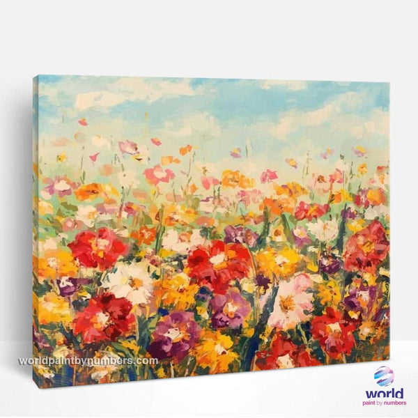 Beautiful Flower Garden - World Paint by Numbers™ Kits DIY