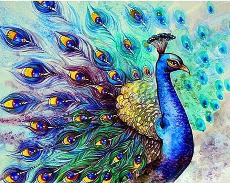 Beautiful Peacock - World Paint by Numbers™ Kits DIY
