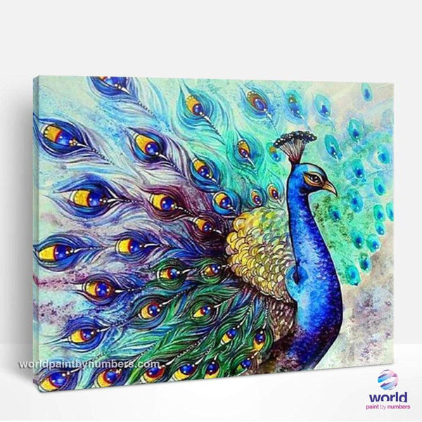 Beautiful Peacock - World Paint by Numbers™ Kits DIY