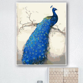 Blue Peacock - World Paint by Numbers™ Kits DIY