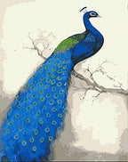 Blue Peacock - World Paint by Numbers™ Kits DIY