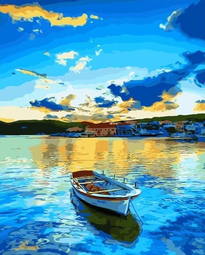 Blue Sky and Ocean - World Paint by Numbers™ Kits DIY