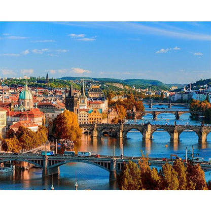 Bridges of Florence - World Paint by Numbers™ Kits DIY