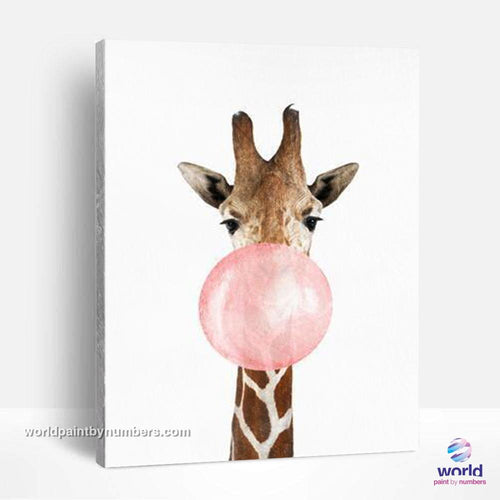 Bubble Giraffe - World Paint by Numbers™ Kits DIY