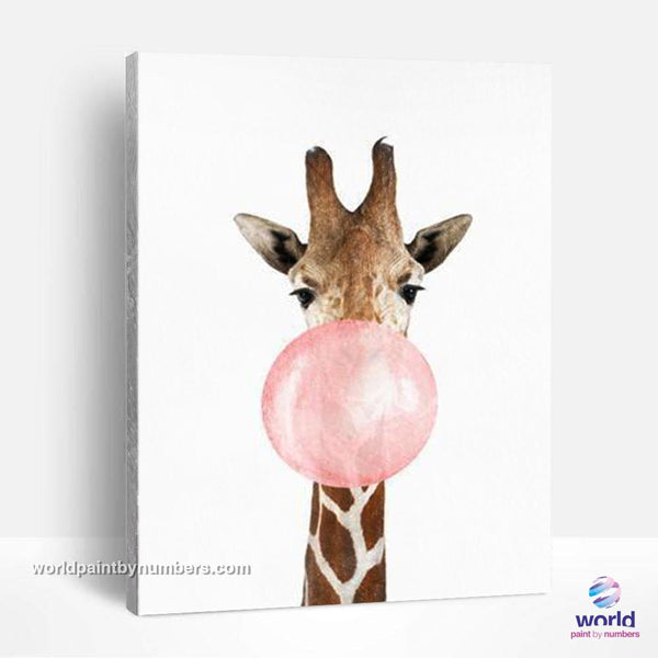 Bubble Giraffe - World Paint by Numbers™ Kits DIY