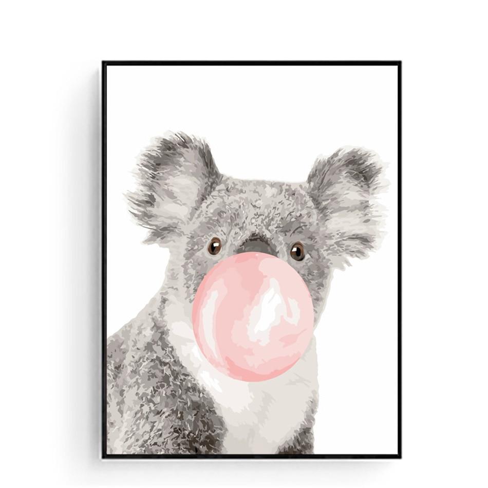Bubble Gum Koala - World Paint by Numbers™ Kits DIY