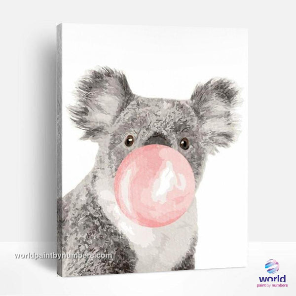 Bubble Gum Koala - World Paint by Numbers™ Kits DIY