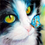 Butterfly & Cat - World Diamond Painting™ 5D DIY