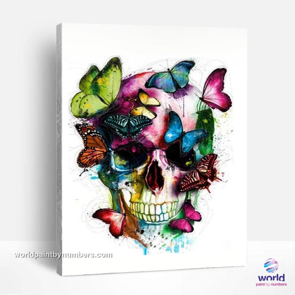 Butterfly Skull - World Paint by Numbers™ Kits DIY