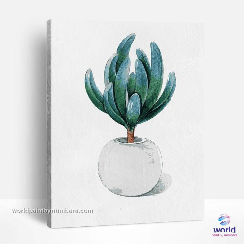 Cactus Tree - Leaf Collection - World Paint by Numbers™ Kits DIY