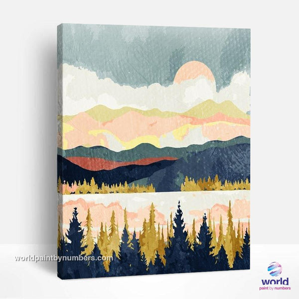 Canadian Summer - Summer Layers Collection - World Paint by Numbers™ Kits DIY