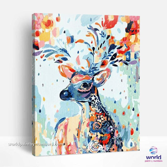 Carnival Deer - World Paint by Numbers™ Kits DIY