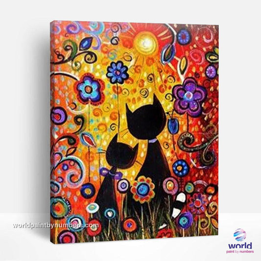 Cartoon Cats - World Paint by Numbers™ Kits DIY