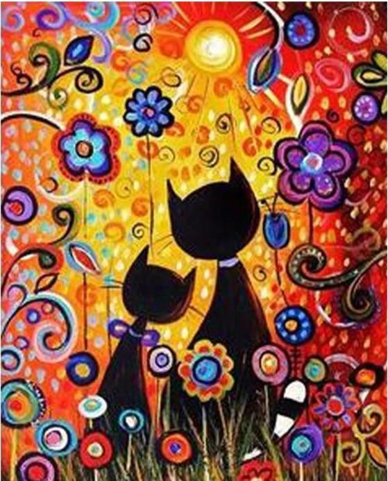 Cartoon Cats - World Paint by Numbers™ Kits DIY