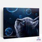 Cat and Soap Bubbles - World Paint by Numbers™ Kits DIY