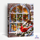 Christmas Snow Window - World Paint by Numbers™ Kits DIY