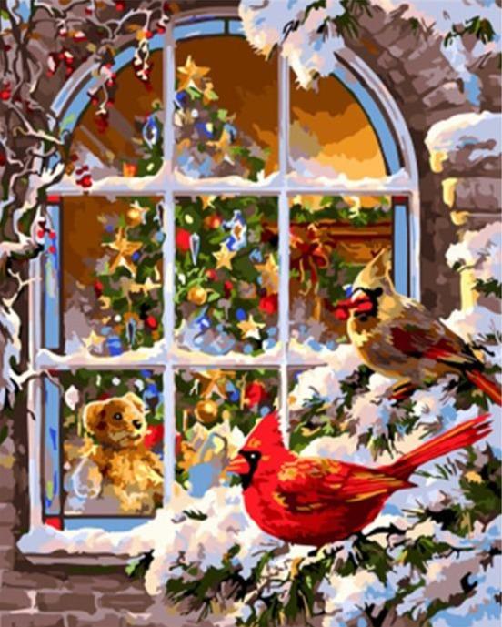 Christmas Snow Window - World Paint by Numbers™ Kits DIY