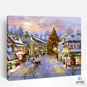 Christmas Village - World Paint by Numbers™ Kits DIY