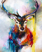 Color Melting Deer - World Paint by Numbers™ Kits DIY