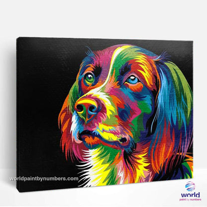 Colorful Dog - World Paint by Numbers™ Kits DIY