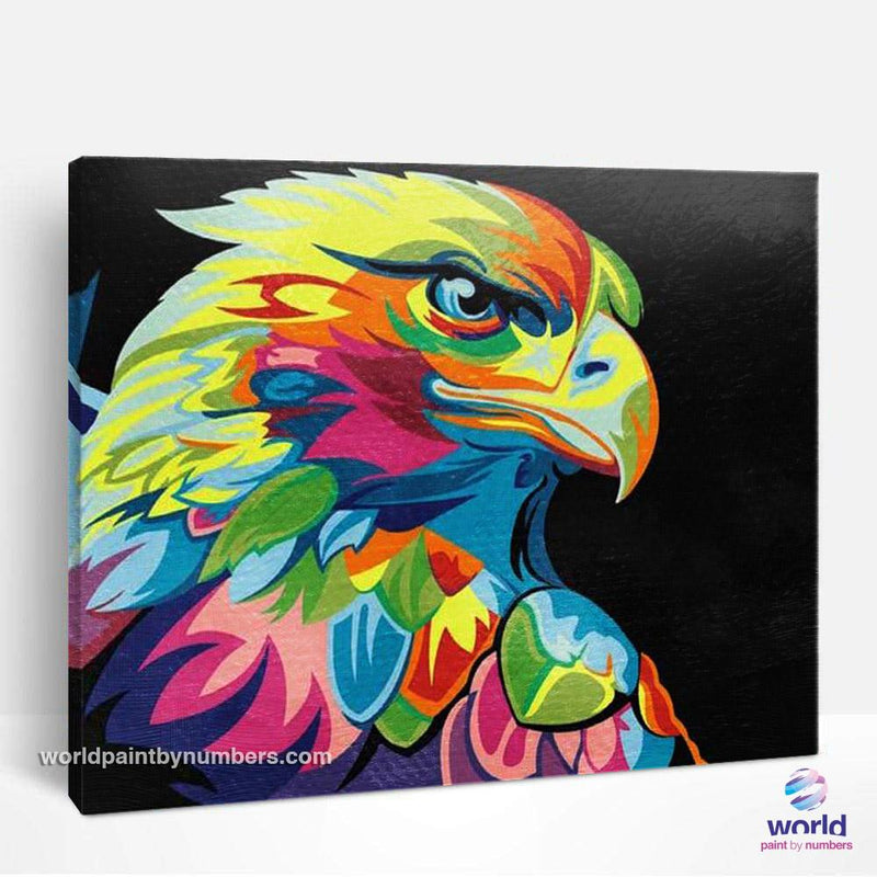 Colorful Eagle - World Paint by Numbers™ Kits DIY