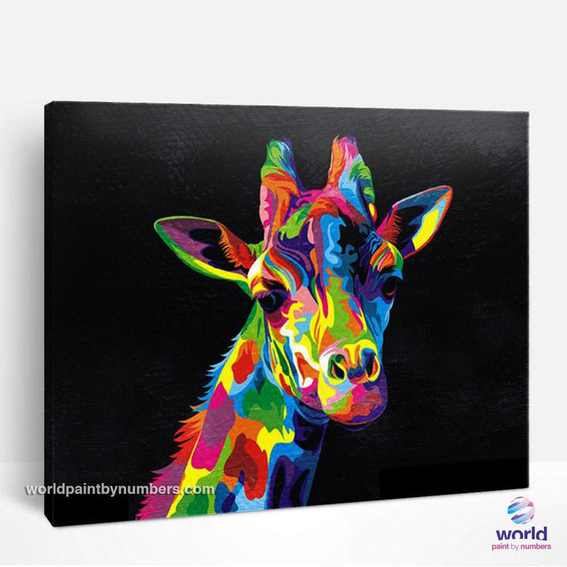 Colorful Giraffe - World Paint by Numbers™ Kits DIY