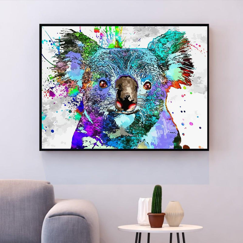 Colorful Koala Painting  Art Of Paint By Numbers