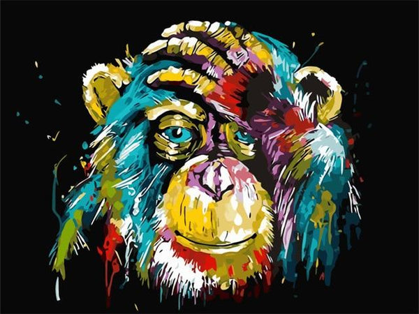 Colorful Orangutan - World Paint by Numbers™ Kits DIY