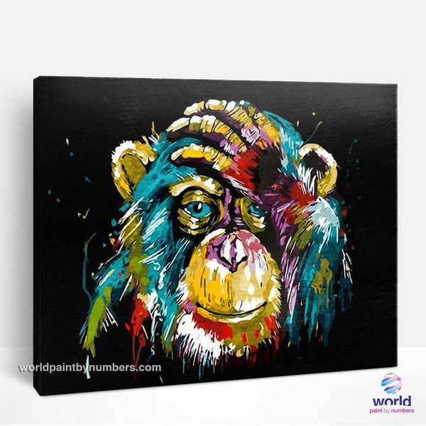 Colorful Orangutan - World Paint by Numbers™ Kits DIY