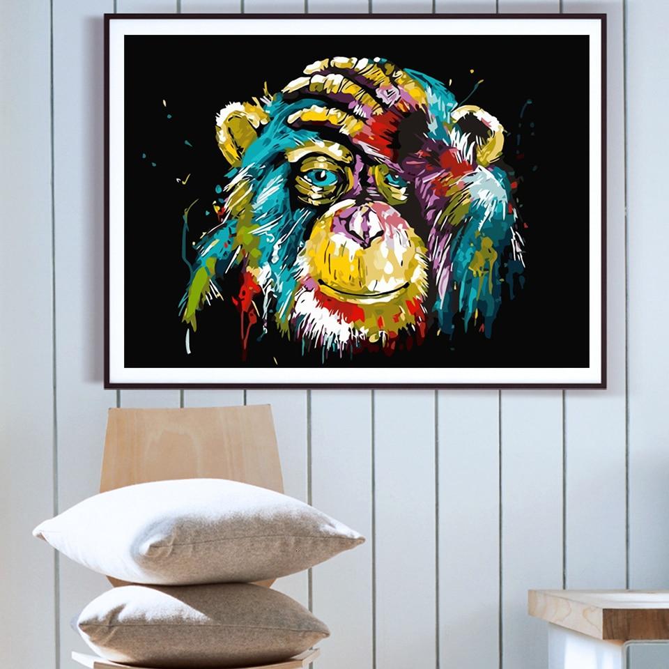 Colorful Orangutan - World Paint by Numbers™ Kits DIY