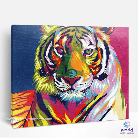 Colorful Tiger - World Paint by Numbers™ Kits DIY