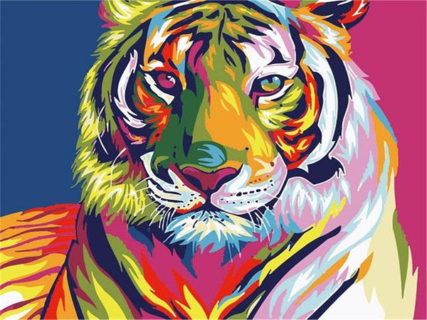 Colorful Tiger - World Paint by Numbers™ Kits DIY
