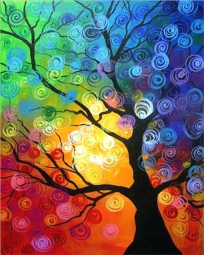 Colorful Tree - World Paint by Numbers™ Kits DIY