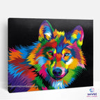 Colorful Wolf - World Paint by Numbers™ Kits DIY