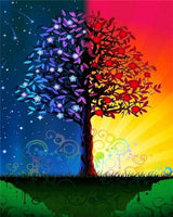 Day and Night Tree - World Paint by Numbers™ Kits DIY
