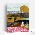 Ecletic Sunset - Summer Layers Collection - World Paint by Numbers™ Kits DIY