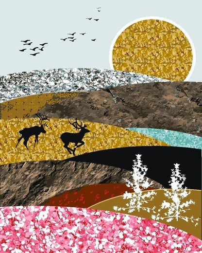 Ecletic Sunset - World Paint by Numbers™ Kits DIY